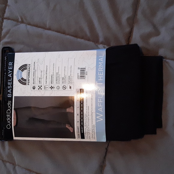 NWT Cuddle Duds baselayer pants NWT XXL black - Picture 2 of 2